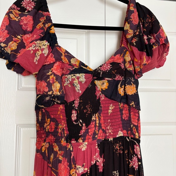 Free People Blue Sundrenched Floral Tiered Maxi Sundress - Picture 6 of 10